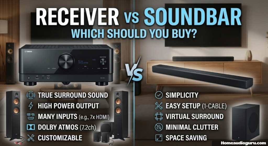 receiver vs soundbar